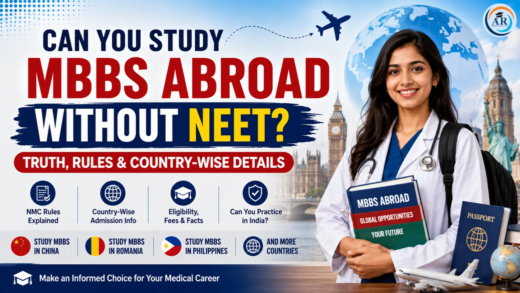 Can You Study MBBS Abroad Without NEET? Truth, Rules & Country-Wise Details
