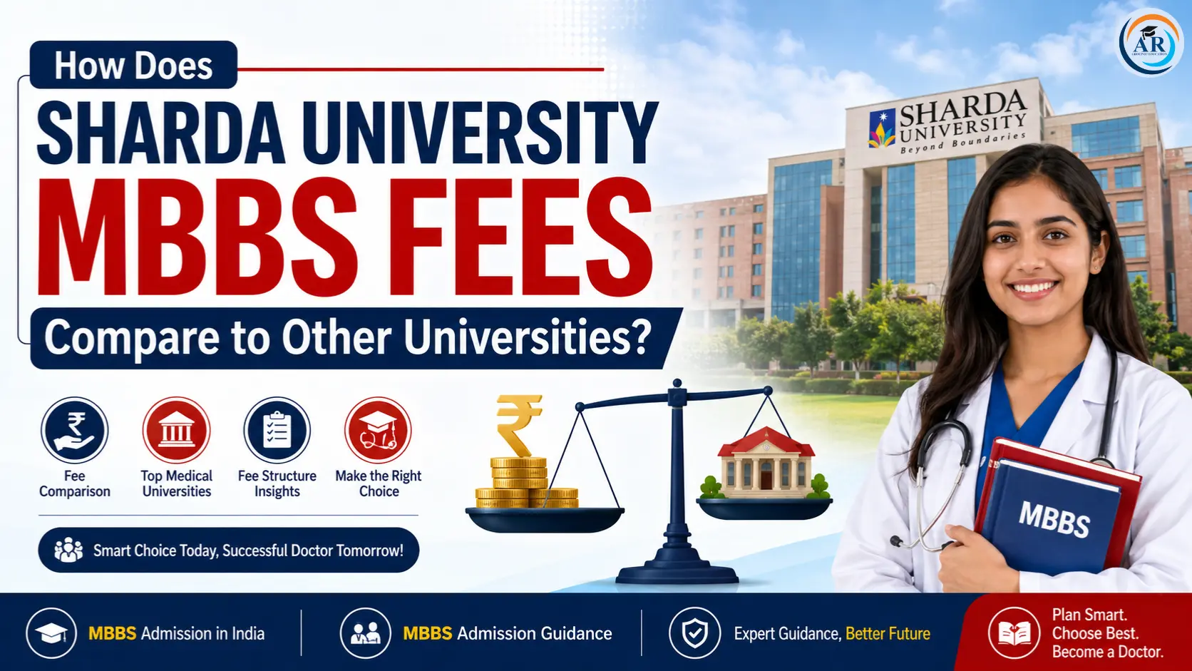 How Does Sharda University MBBS Fees Compare to Other Universities?