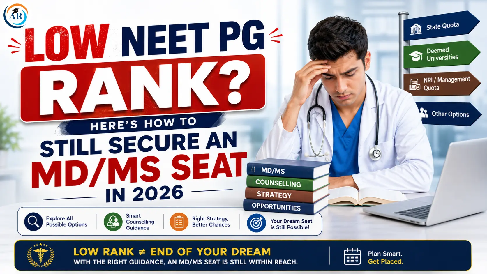 Low NEET PG Rank? Here's How to Still Secure an MD/MS Seat in 2026